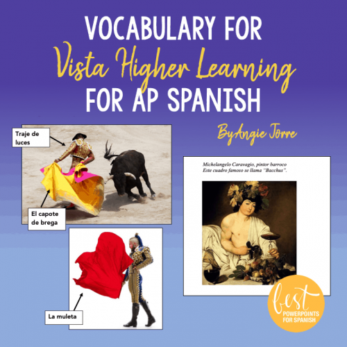 Vocabulary for Vista Higher Learning for AP Spanish