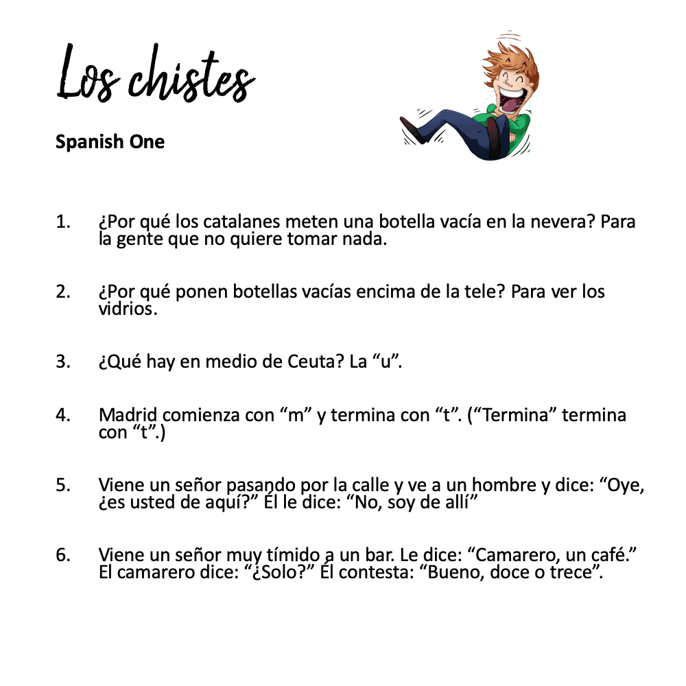 Spanish Jokes and Sayings Los chistes - Image 2