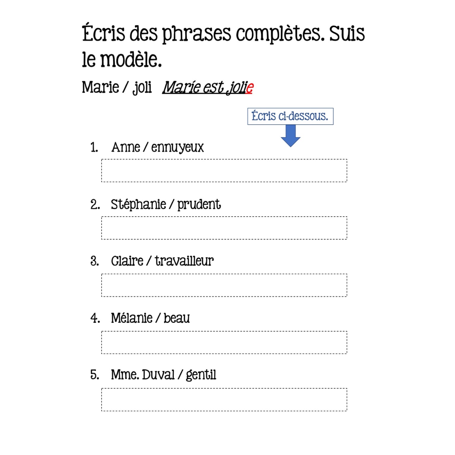 French Descriptive Adjectives Google Drive Activities - Image 4