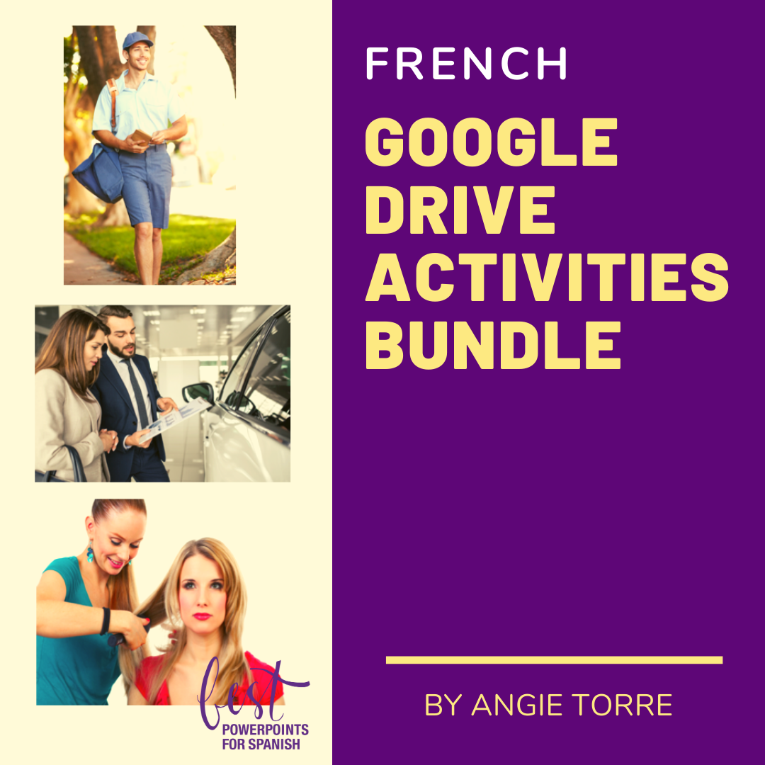 French Google Drive Activities Bundle