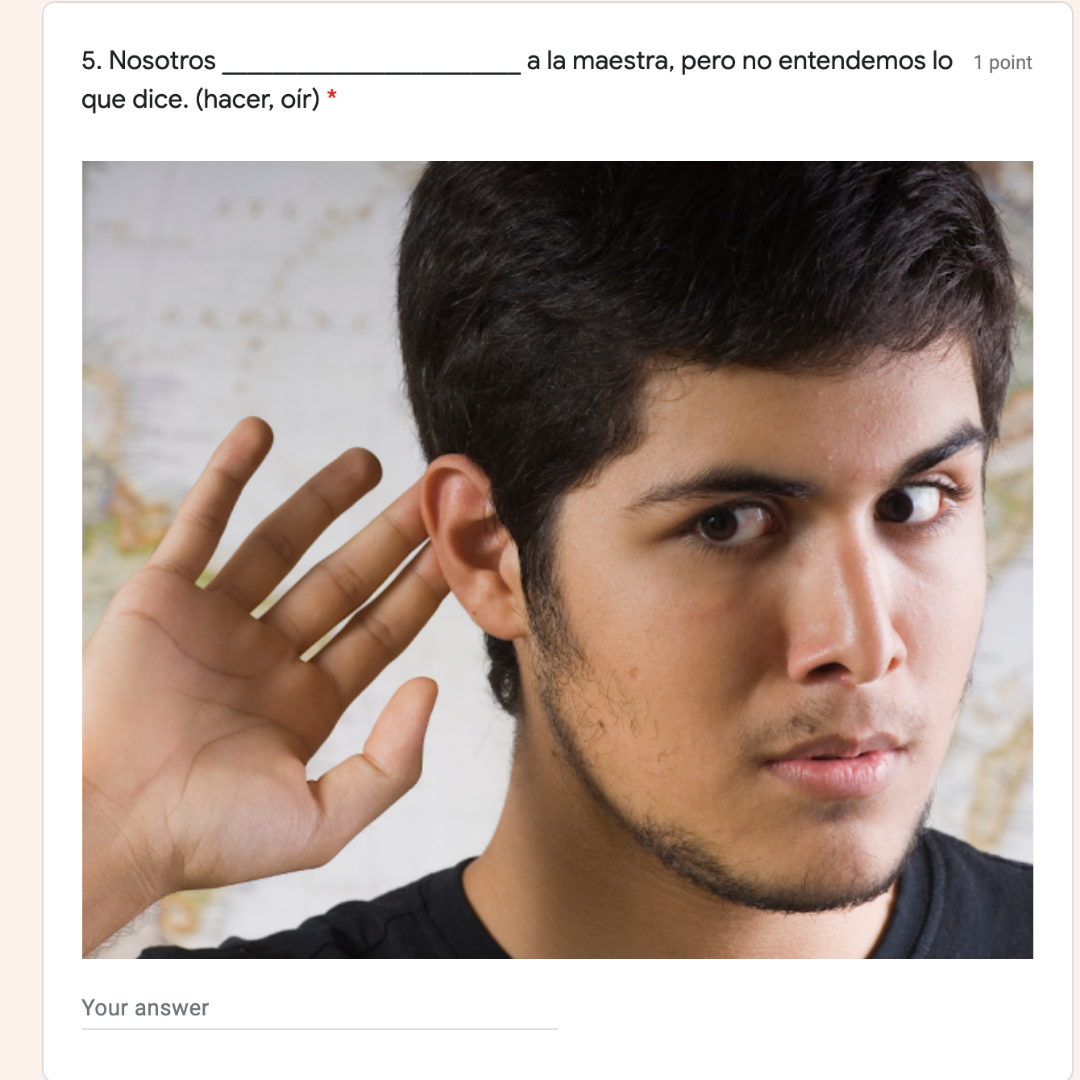 Spanish GO Verbs Google Forms Activity or Assessment - Image 4
