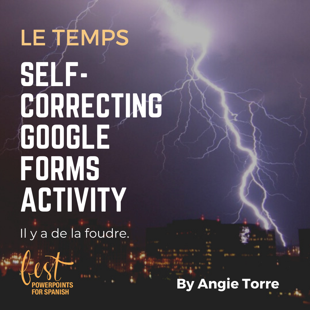 French Weather Vocabulary Google Drive Activity