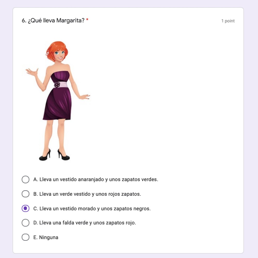 Spanish One Final Exam Autocorrecting Google Forms and Printable - Image 2