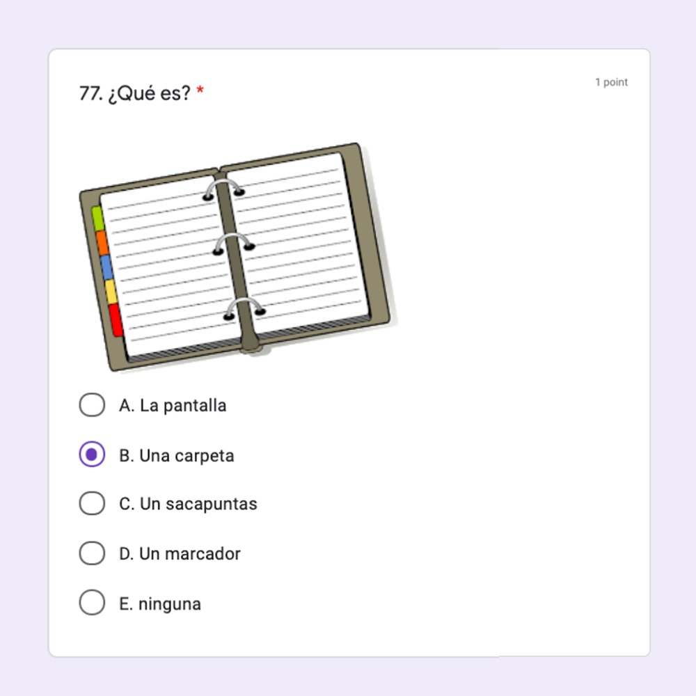Spanish One Final Exam Autocorrecting Google Forms and Printable - Image 4