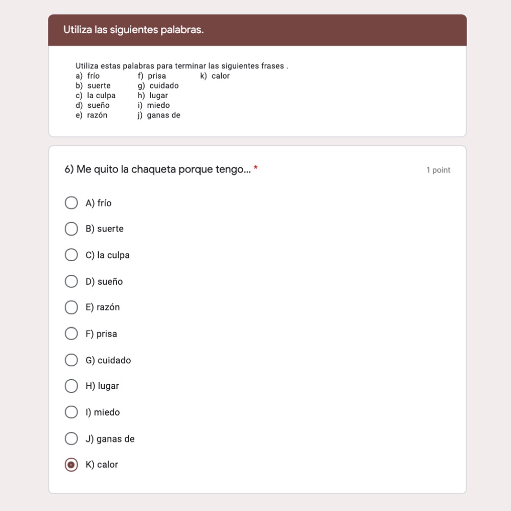Spanish Two Final Exam Autocorrecting Google Forms and Printable - Image 2