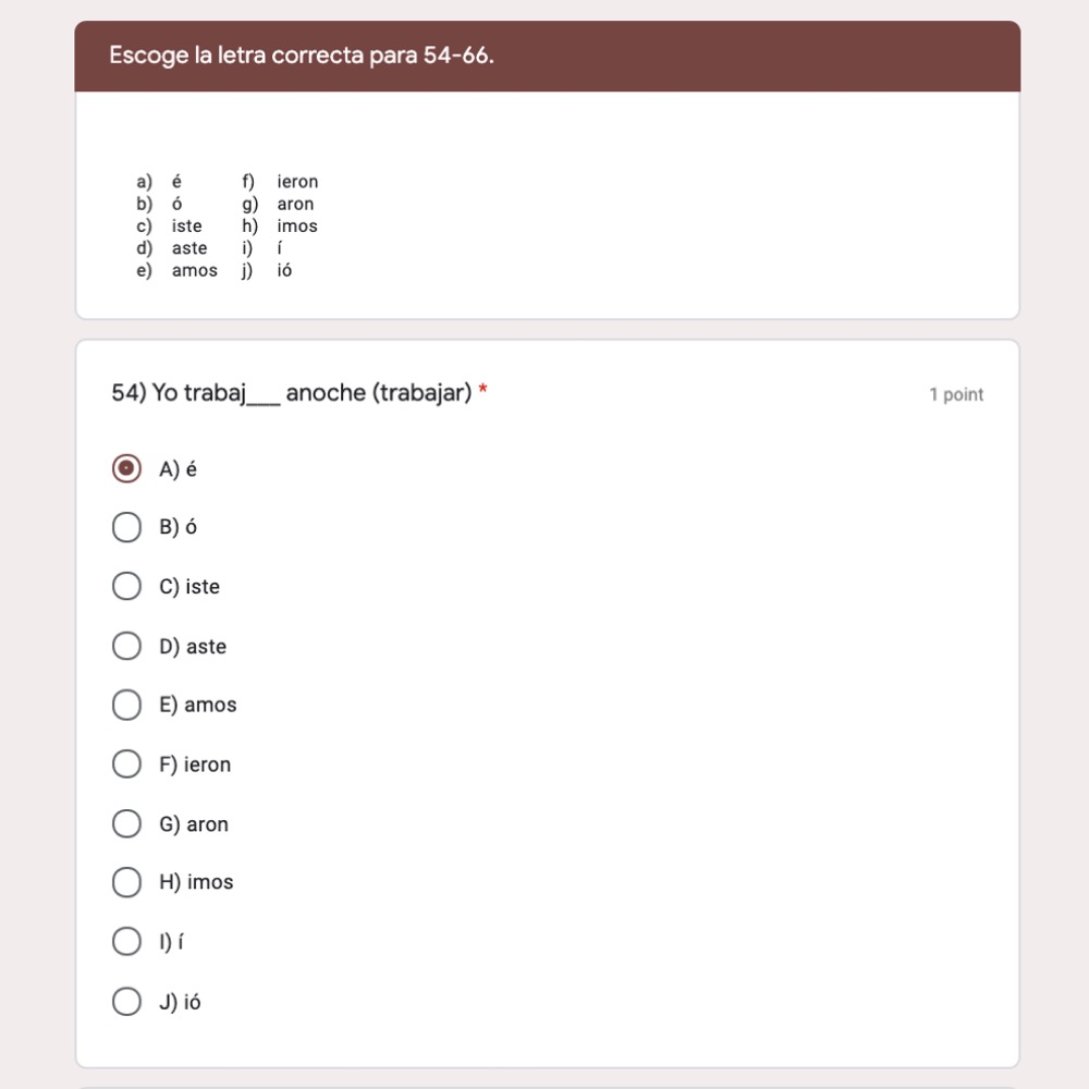 Spanish Two Final Exam Autocorrecting Google Forms and Printable - Image 4