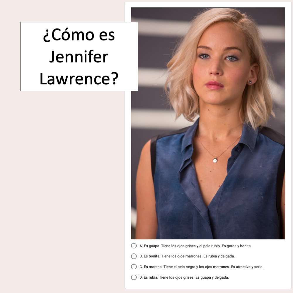 Los adjetivos Spanish Descriptive Adjectives Digital and Printable Tests - Image 2