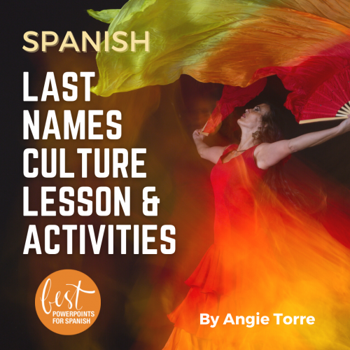 Spanish Last Names Culture Lesson and Activities
