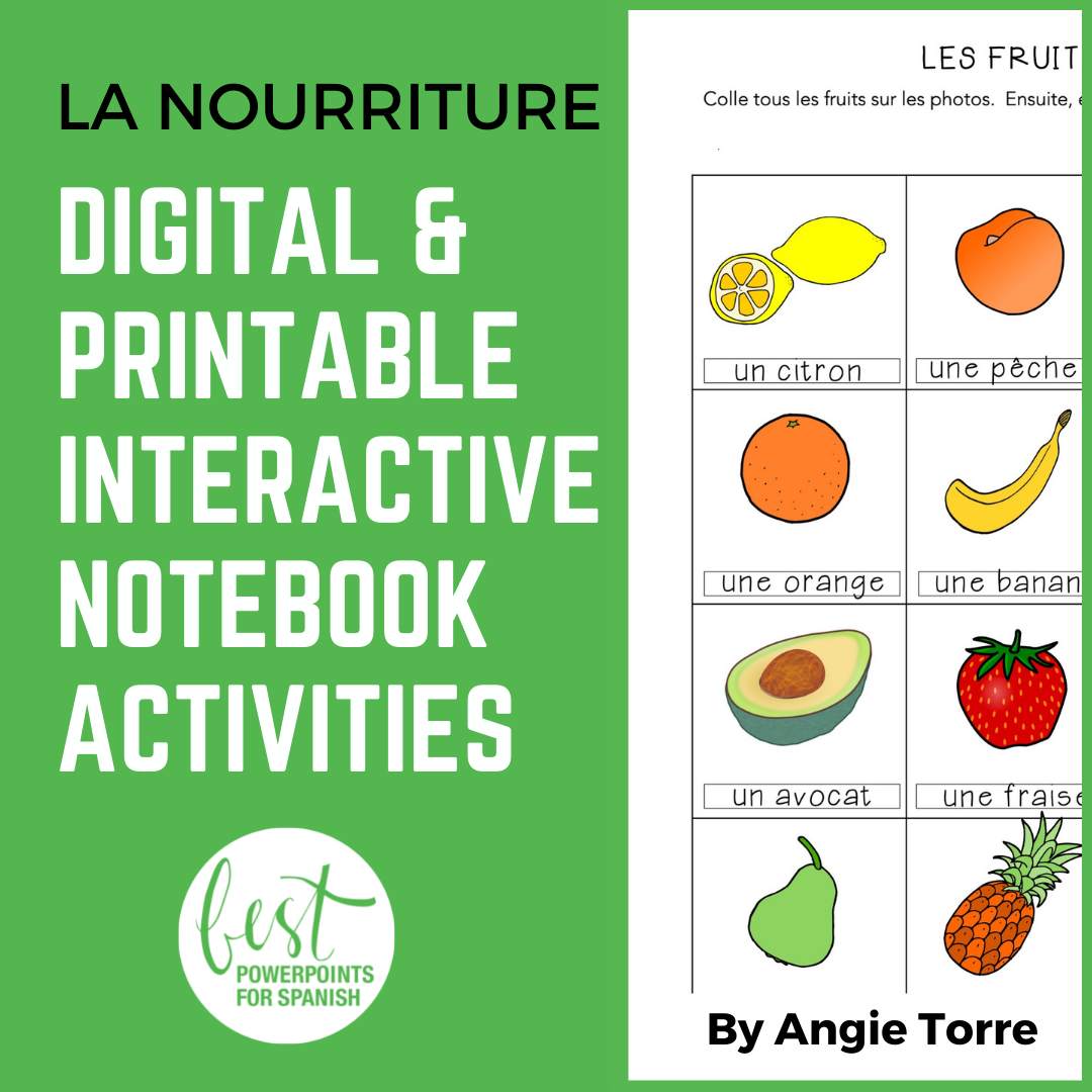 French Food Interactive Notebook Activities