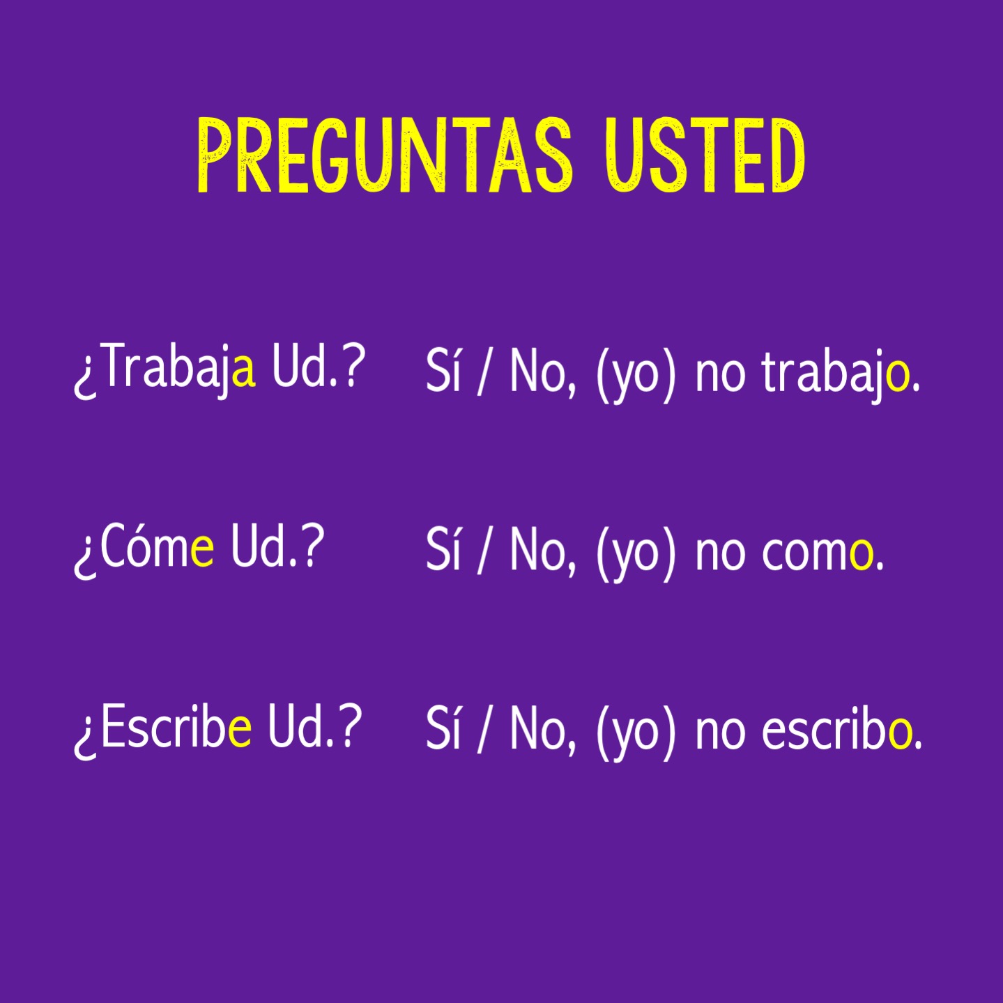Spanish Subject Pronouns Tú Usted Ustedes Questions Lesson Plans and Curriculum - Image 3