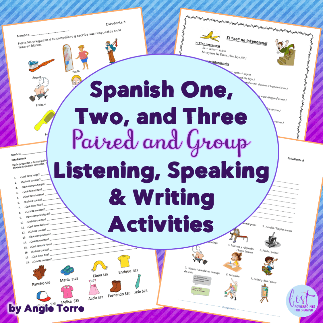 Spanish 1, 2, 3 Speaking and Listening Activities