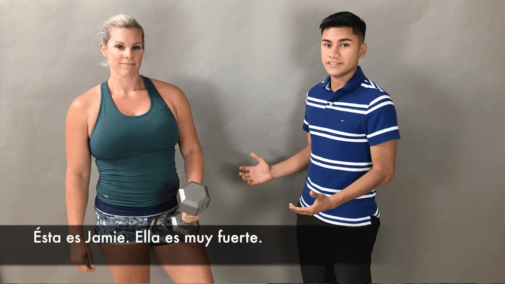 Spanish adjectives video for comprehensible input