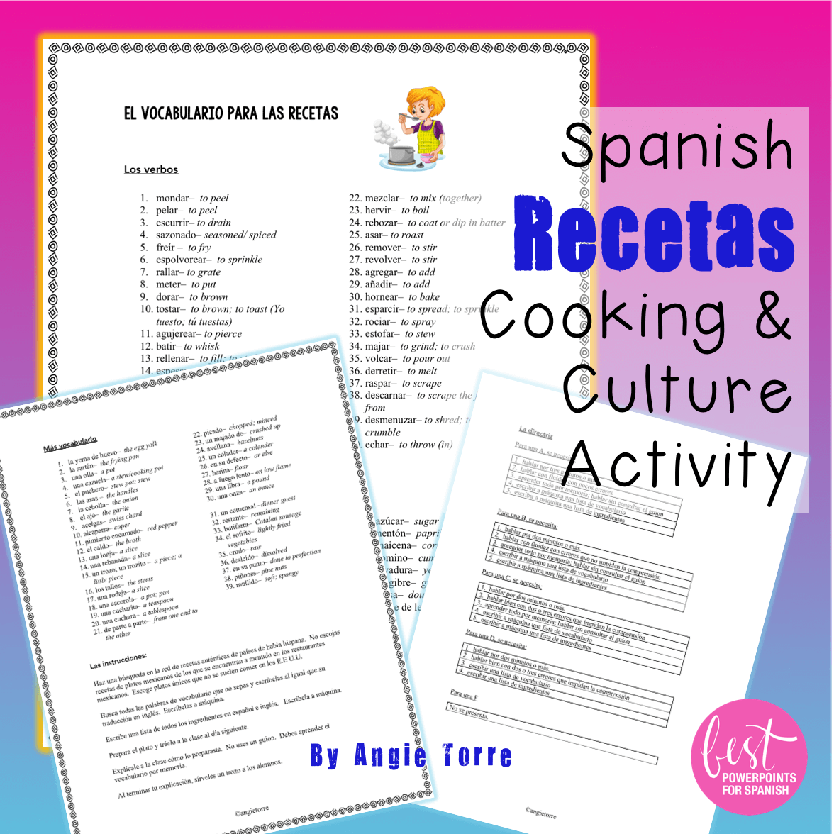 Spanish Recetas Cooking and Culture Project