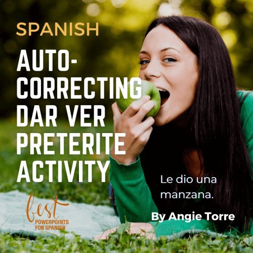 Preterite Tense Dar Ver Google Forms Activity in Spanish