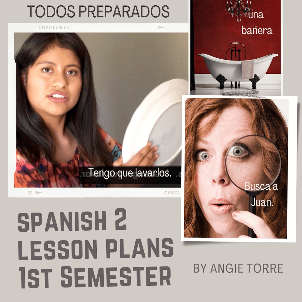 Spanish 2 Curriculum and Lesson Plans First Semester High School Bundle - Image 4