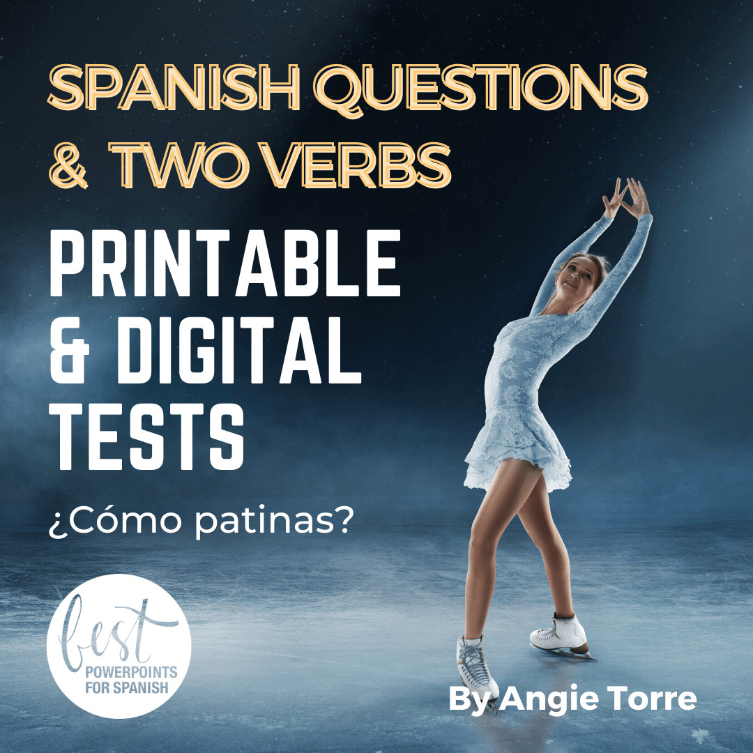 Spanish Question Words Print and Digital Tests