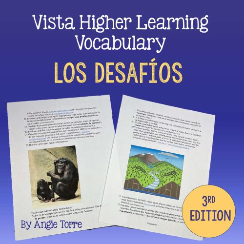 Los desafíos mundiales vocabulary and quizzes for AP Spanish