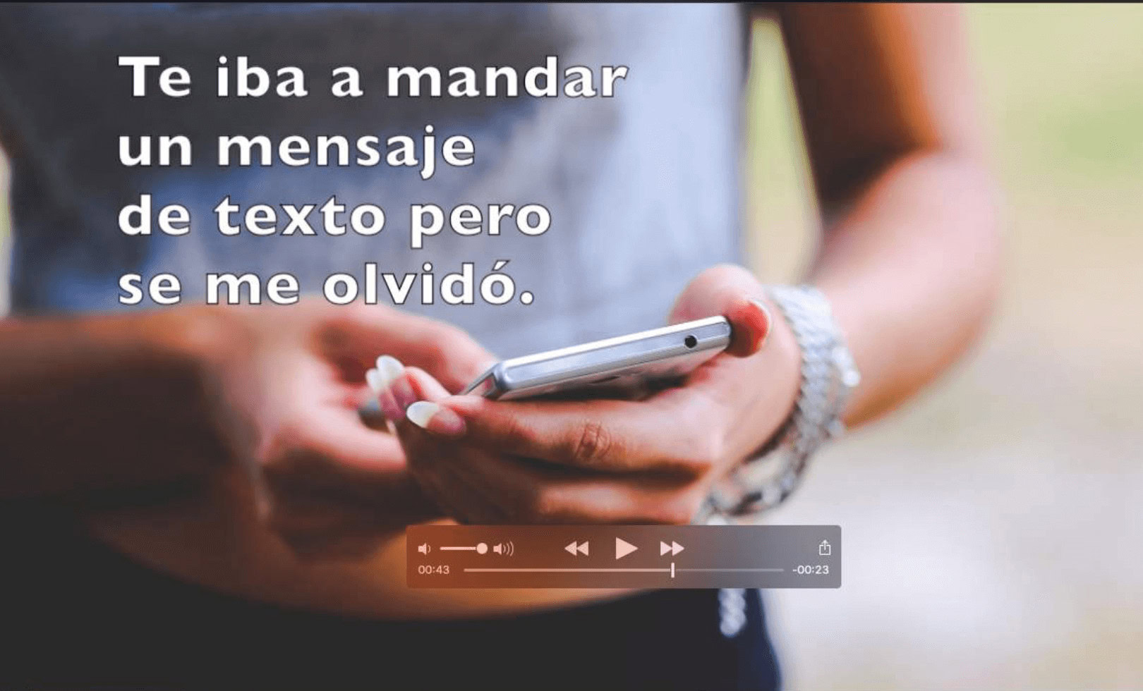 Free Spanish Imperfect Tense Video