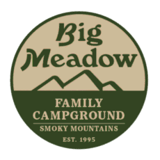 Big meadow family campground logo.