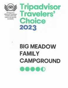 Trip advisor traveler's choice Big Meadows family campground.
Keywords: Big Meadows campground