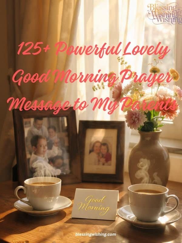 125+ Powerful Lovely Good Morning Prayer Message to My Parents