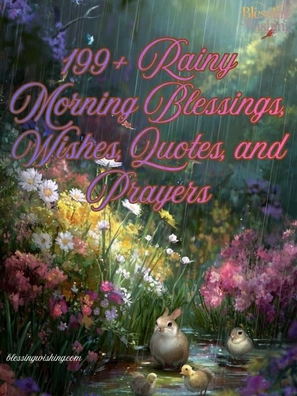 199+ Rainy Morning Blessings, Wishes, Quotes, and Prayers