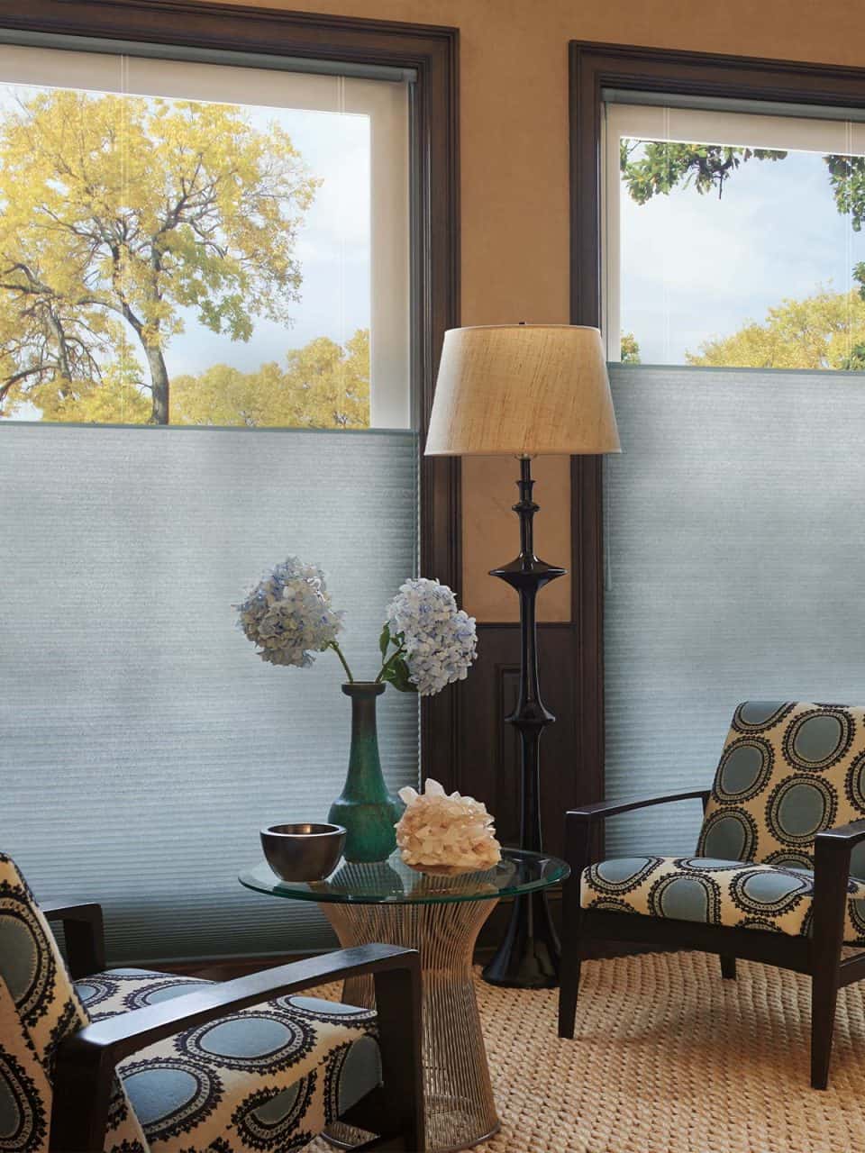 Soft fabric window blinds designed for easy use and enhanced privacy.