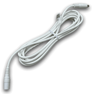 White electric cable for blind aid devices.