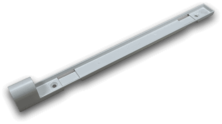 Flexible white blind magic tape measure for window blinds and shades installation.