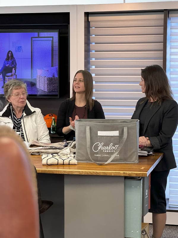 Accessible meeting with visually impaired individuals at Blind Magic event.