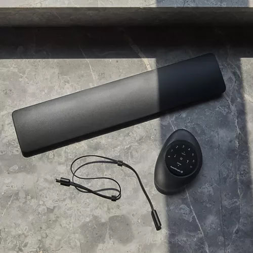 Wireless speaker and remote control for visually impaired assistance from Blind Magic.