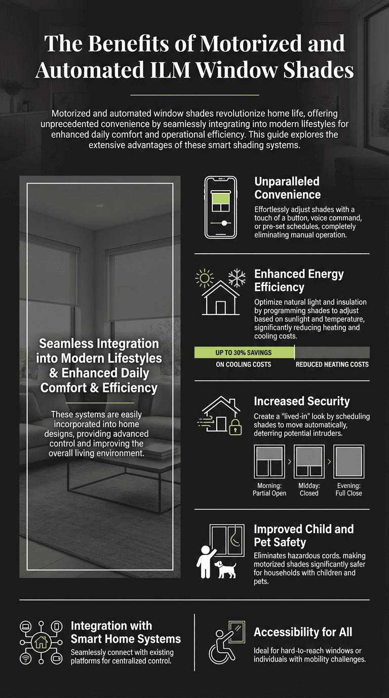 The Benefits of Motorized and Automated ILM Window Shades - Top 10 Trending Window Coverings in 2024: A Guide to Ilm Window Shades