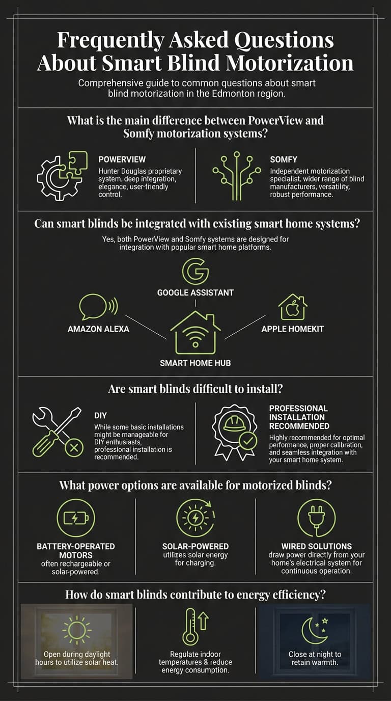 Smart blind FAQ for Edmonton residents.