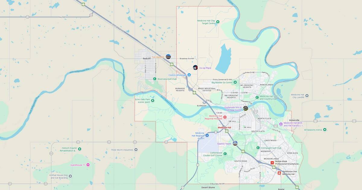 Detailed map showing city streets, highways, rivers, and parks for navigation and urban planning.
