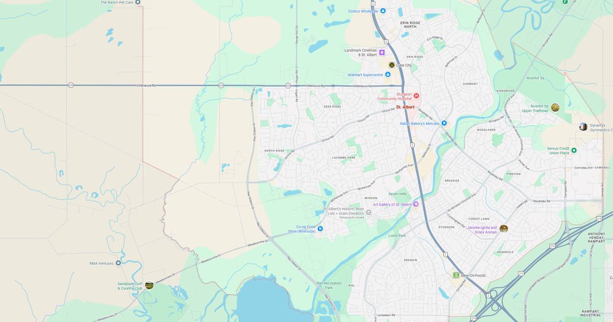 Map showing public transportation lines, stations, and key locations in a city.
