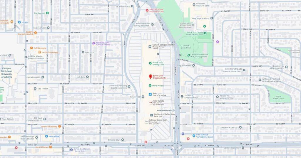 Detailed city map showing streets, parks, public transportation, and key locations for navigation.