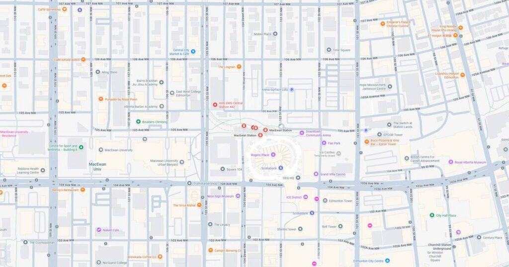 Detailed map of Los Angeles public transportation routes, including metro lines, bus stops, and transit connections across the city.