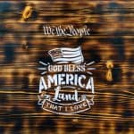 rustic wood we the people