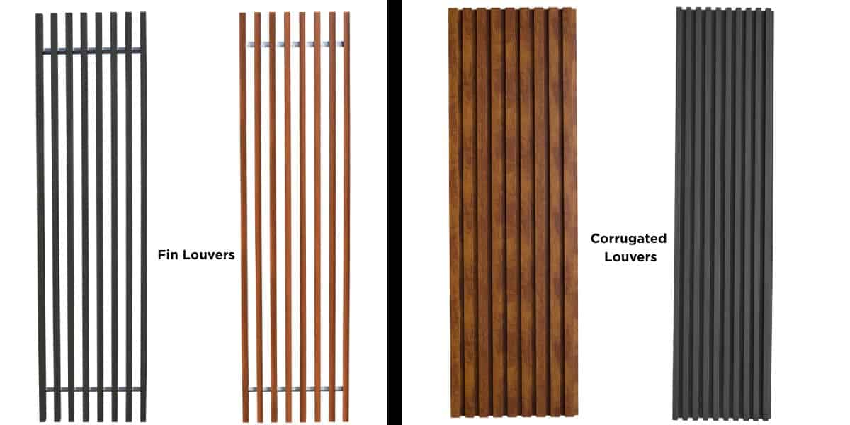 ACP Corrugated Louvers and ACP Fin Louvers