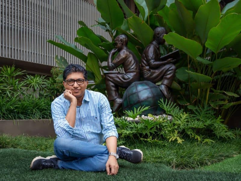 Visionary architect Ar Ayan Sen who transformed Birla High School Kolkata using Aludecor Sand, Rustic and Wabi Sabi ACP sheet series