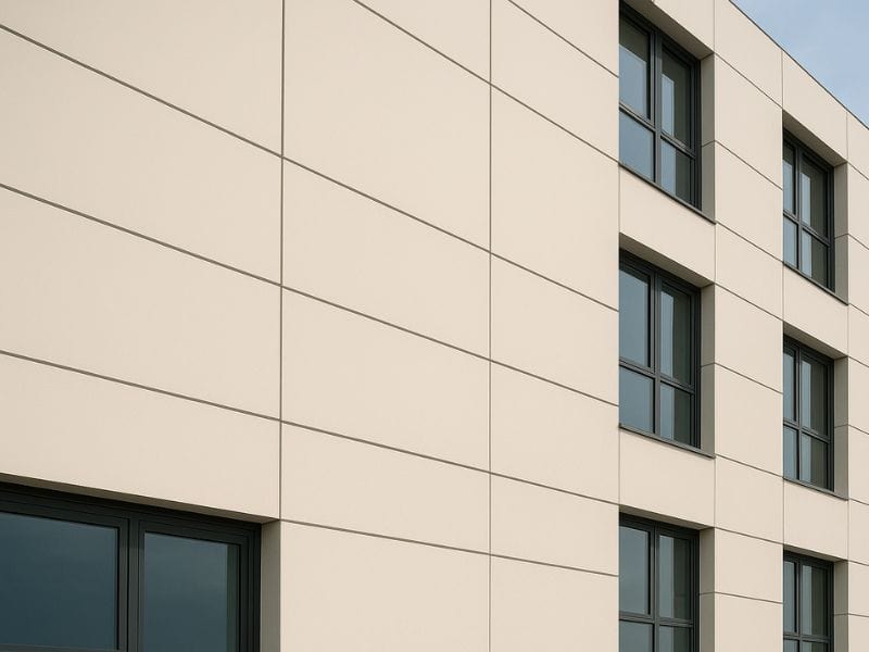 Sleek and seamless façade with Aludecor ACP for a modern architectural look.