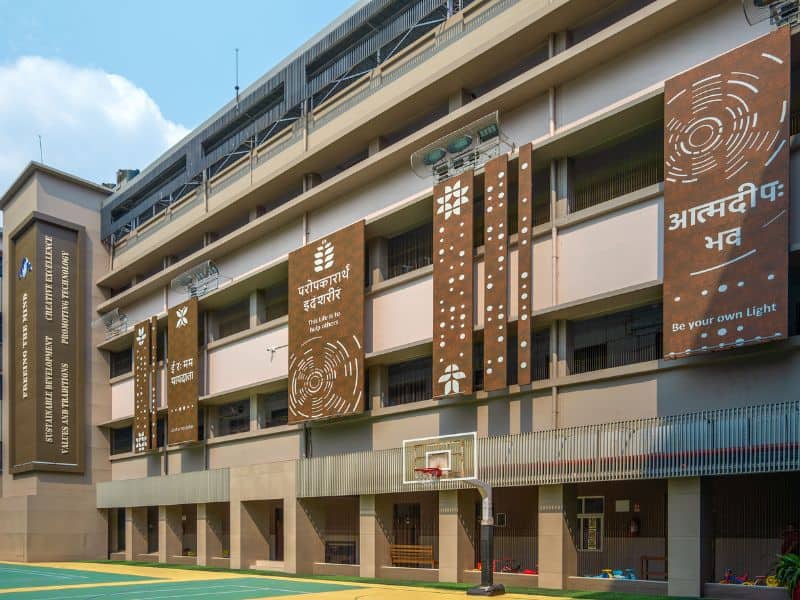Coal India building façade featuring ACP sheets used for modern front elevation design