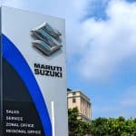 Maruti Suzuki dealership signage with ACP panel totem and durable outdoor branding