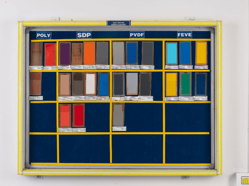 Paint Lab - Sample Display Board for QUV & SST Tested Samples