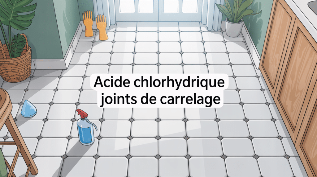 acide chlorhydrique joint carrelage illustration sécurité entretien