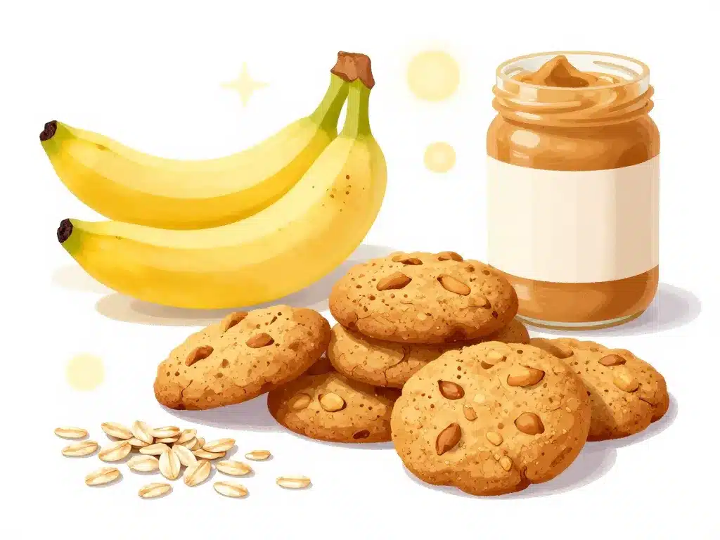 cookies banane avoine beurre de cacahuète ingrédients nutrition équilibre