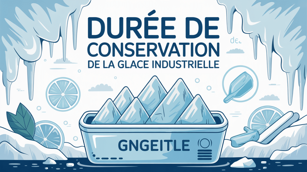 Durée conservation glace industrielle bacs congelateur