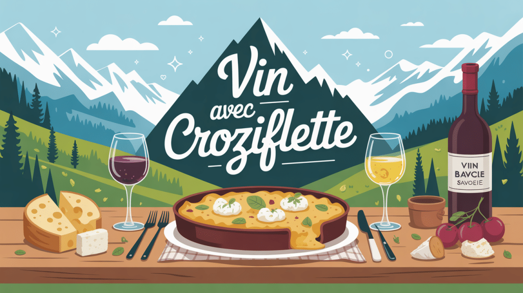illustration quel vin avec croziflette en Savoie