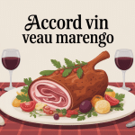 Quel vin avec du veau Marengo illustration gastronomique