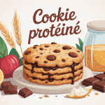recette cookie protéiné image centrale ingrédients sains